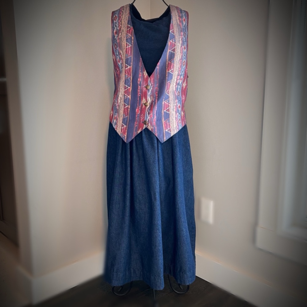 Vintage Non-Stop Southwestern Vest – Western / Country / Line Dancing Style